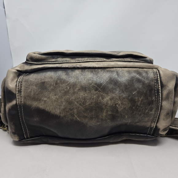 Montana West Womens Washed PU Backpack School Office Weekender Brown Distressed - Picture 15 of 15